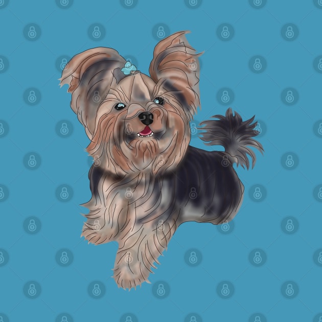 Yorkshire Terrier, cute sketch by KateQR