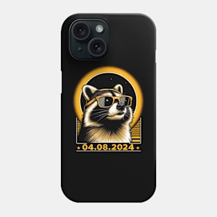 Solar Raccoon Encounter: Unique Tee Showcasing Adaptable Nocturnal Animals Phone Case