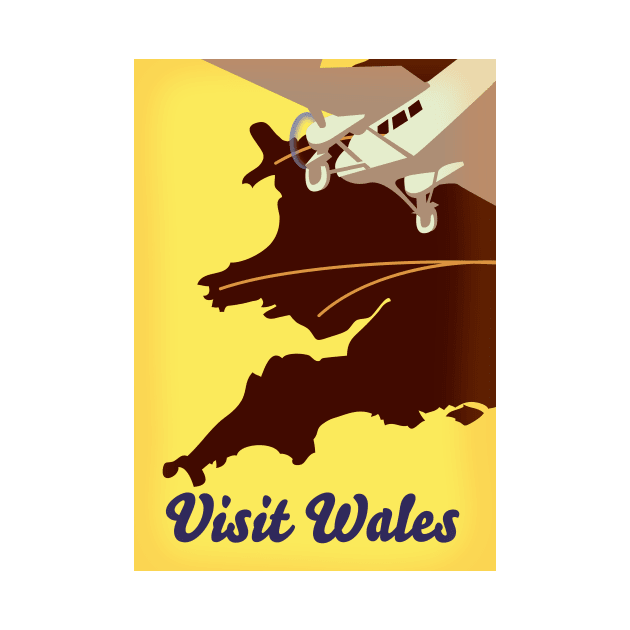 Vintage Wales Vacation poster. by nickemporium1