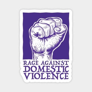 Rage Against Domestic Violence Purple Vibe Magnet