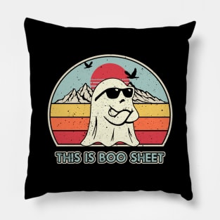 Retro Vintage This Is Boo Sheet Pillow