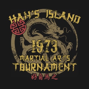 Han's island Bruce Lee Enter the Dragon style 2 of 2 - distressed T-Shirt