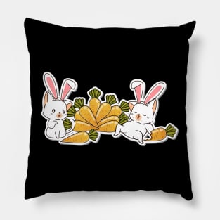 Cute Cats and Easter Day Sticker Pillow