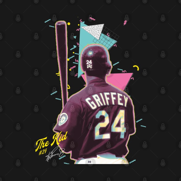 Ken Griffey Jr The Kid Basketball Legend Signature Vintage Retro 80s 90s Bootleg Rap Style by CarDE