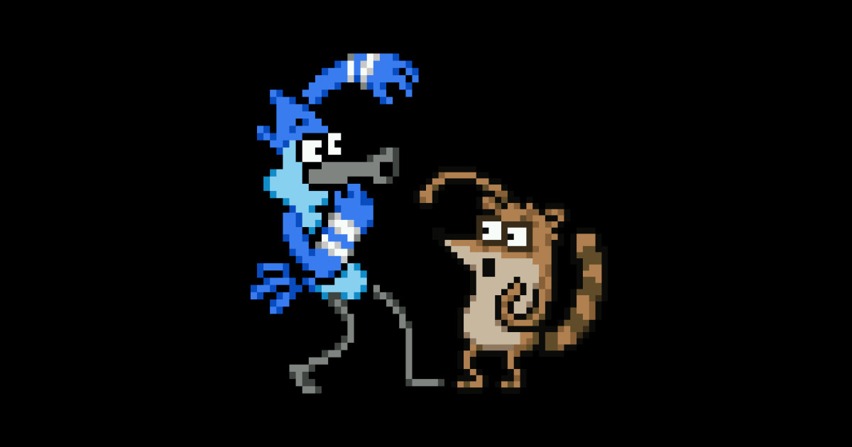 Mordecai and Rigby Nail Art - wide 5