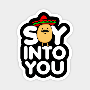 Soy Into You Cute Food Pun Design Magnet