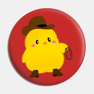 Chicken-fried Cowboy Pin