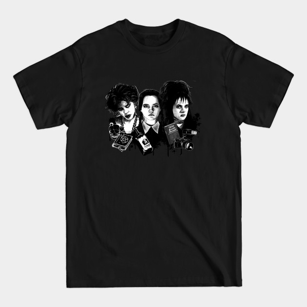 Discover Bad Girls - Wednesday Addams, Nancy Downs and Lydia Deetz - Bad Girls - T-Shirt
