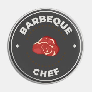 Barbeque chef logo Pin
