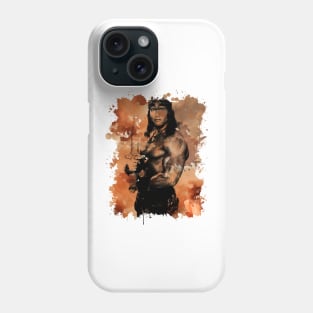 Conan The Barbarian Thulsa Doom - Brown Watercolor Splash Phone Case