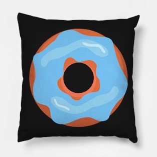 Donut with blue frosting Pillow