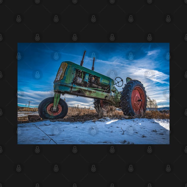 Vintage Oliver Tractor in Winter by ElevatedCT