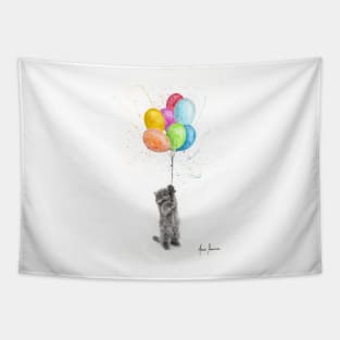 The Naughty Kitten and The Balloons Tapestry