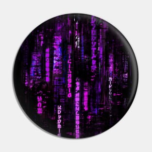 Neon Tokyo - Cyberpunk Retro Sci Fi Comics Pin