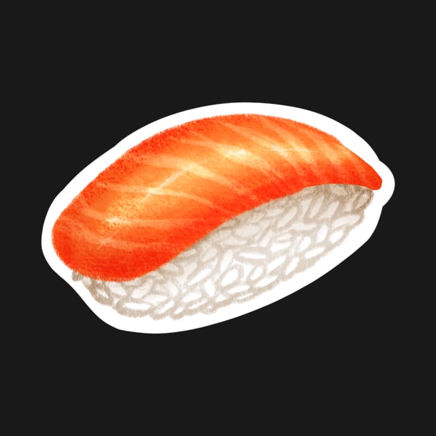 salmon nigiri sushi by neniarts