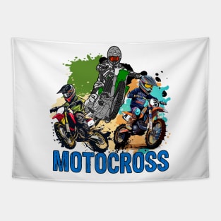 Motocross A Little Dirt Never Hurt Tapestry