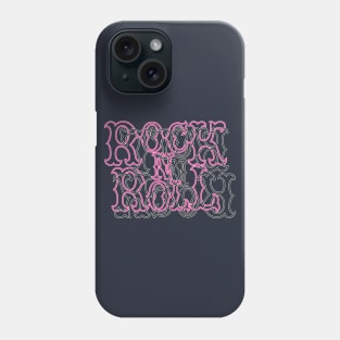 Pink and Black RocK n RolL Anagram Phone Case