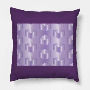 Purple cubes Pillow