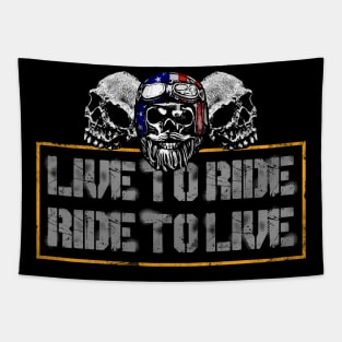 Live To Ride Tapestry