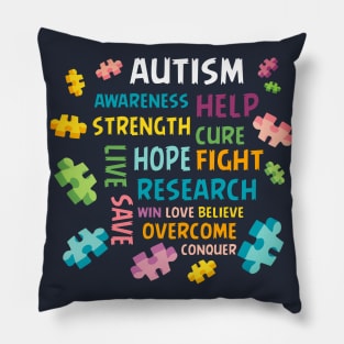 Autism Shirt Autism Awareness Shirt Autism Support Pillow