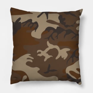 Brown Urban Camouflage Pillow