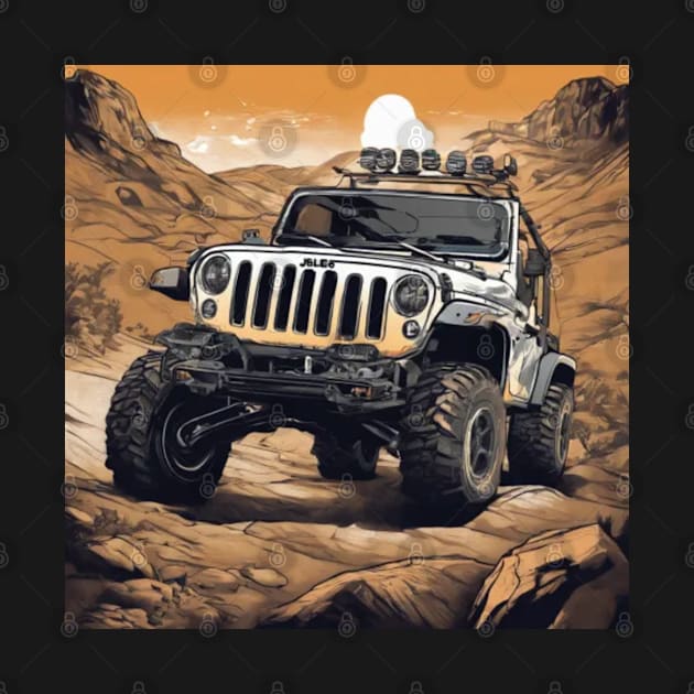 Jeep  a muddy mountain by AySelin