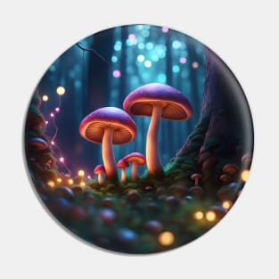 Candy Fairy Mushrooms Pin