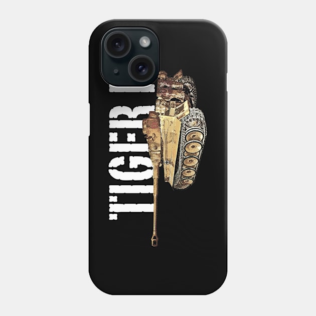 Tiger I Phone Case by BearCaveDesigns