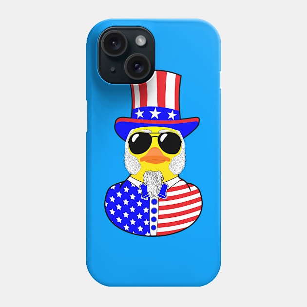 Cool Rubber duck uncle Sam Phone Case by BigTime