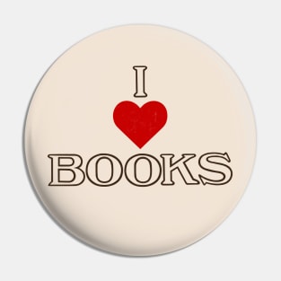 I love Books Pin