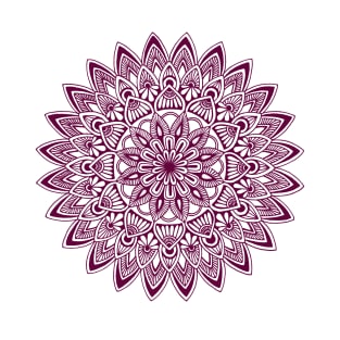 Mandala (maroon) T-Shirt