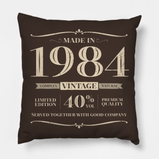 40 years. Made in 1984 Pillow