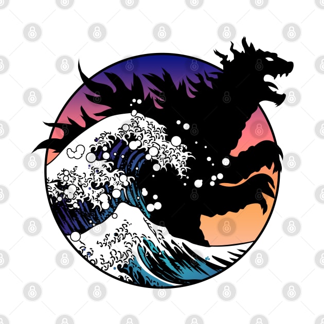 Shadow of the Great Wave by Doc Multiverse Designs