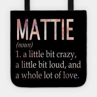 Mattie Girl Name Definition Tote