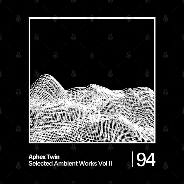 Selected Ambient Works Vol II / Aphex Twin - Graphic Line Design by solutesoltey