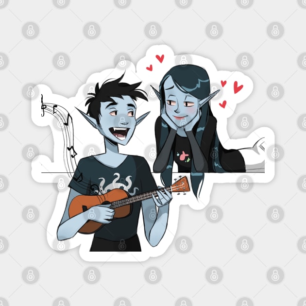 Vampire lovers Magnet by annearrt