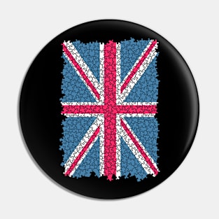 Union Jack Flag United Kingdom Great Britain Jigsaw Puzzle Pin