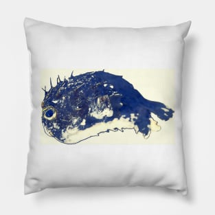 Blue Fish Pillow