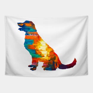 Golden Retriever Abstract Tapestry