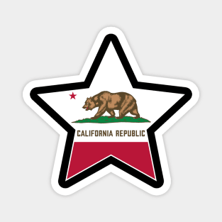 California State Flag Star Magnet