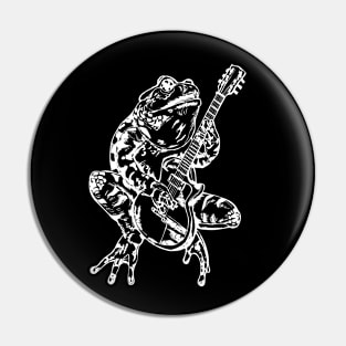 SEEMBO Frog Playing Guitar Guitarist Musician Music Fun Band Pin