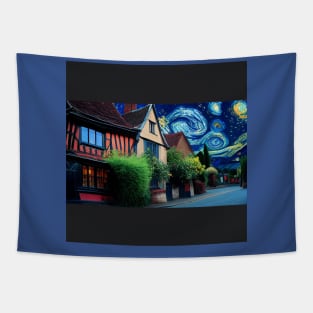 Starry Night Over Godric's Hollow Tapestry