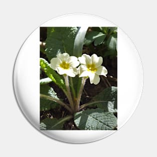 Yellow Primrose Flower Pin