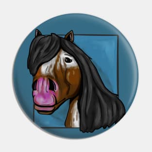 Horse head drawing Pin