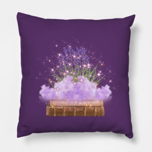 Cottagecore Lavender Book Pillow