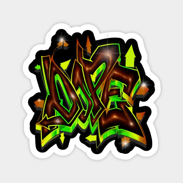 DOPE Graffiti Magnet by Graffitidesigner