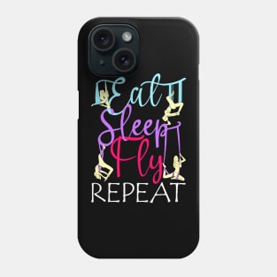 Eat Sleep Fly Repeat Aerial Yoga Silks Phone Case