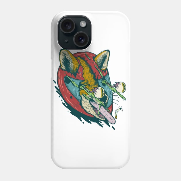 Fox dead in action Phone Case by adriansantana_cruz