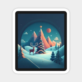 Christmas landscape Magnet