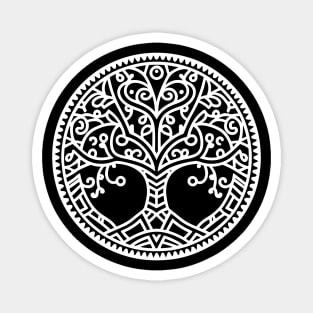 Libe Art Tree (White) Magnet